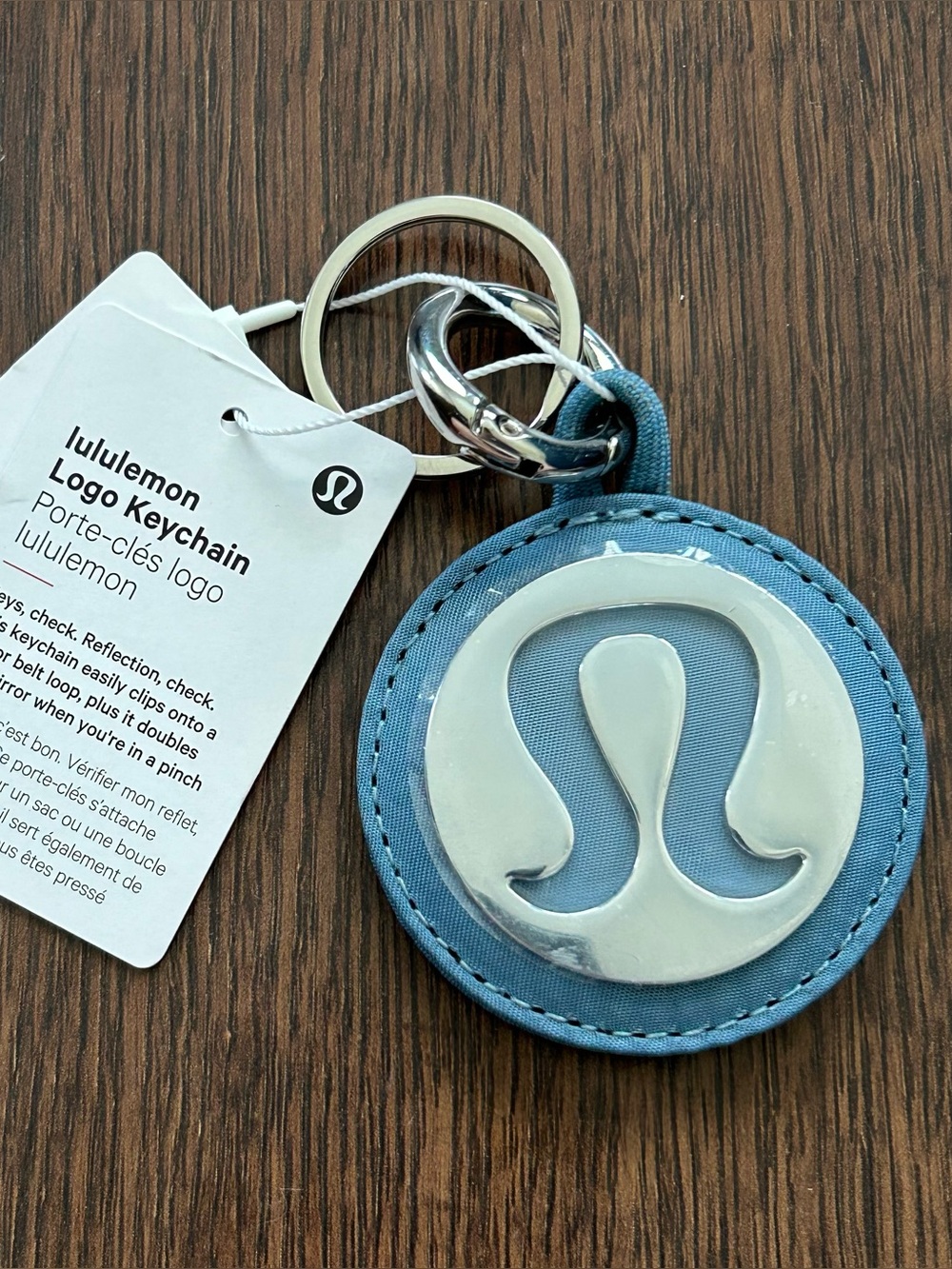 Lululemon Logo Keychain Utility Blue